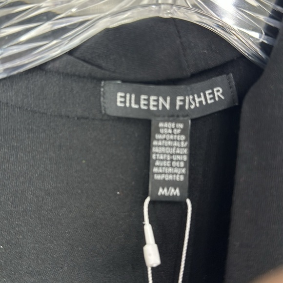 Eileen Fisher Black Kimono Cardigan find tinsel jersey size medium.NWT - Picture 5 of 13